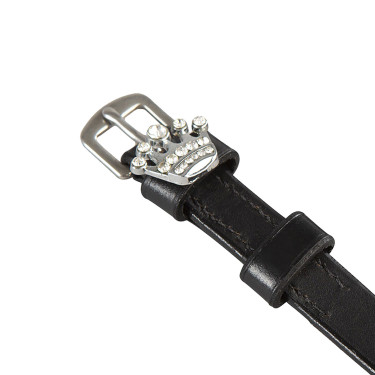 Lacci per speroni in pelle con decorazioni in strass Equestro Corona Lacci per speroni in pelle con decorazioni in strass Equestro Corona