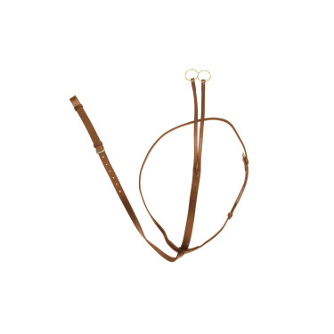 Martingala in cuoio per la corsa Derby Cognac Marrone Martingala in cuoio per la corsa Derby Cognac Marrone