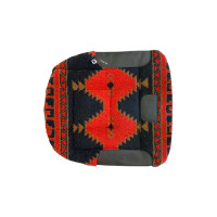 Cuscinetto da sella in pelliccia Burioni Blu navy / rosso