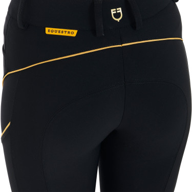 Pantaloni da equitazione da donna taglio slim con grip al ginocchio Equestro Pantaloni da equitazione da donna taglio slim con grip al ginocchio Equestro