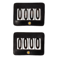 Portanumero da concorso a 4 cifre 12x8 cm Equestro Nero