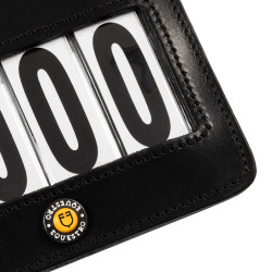 Portanumero da concorso a 4 cifre 12x8 cm Equestro Nero