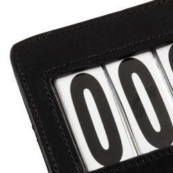 Portanumero da concorso a 4 cifre 12x8 cm Equestro Nero