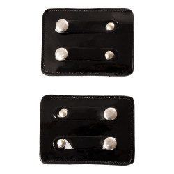 Portanumero da concorso a 4 cifre 12x8 cm Equestro con strass Nero