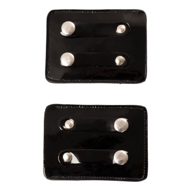 Portanumero da concorso a 4 cifre 12x8 cm Equestro con strass Nero