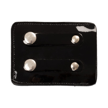 Portanumero da concorso a 4 cifre 12x8 cm Equestro con strass Nero