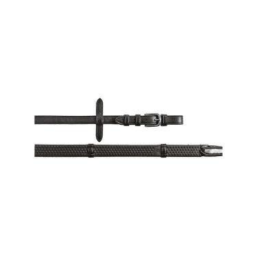 Redini per testiera inglese con fibbie in nichel Equestro Nero