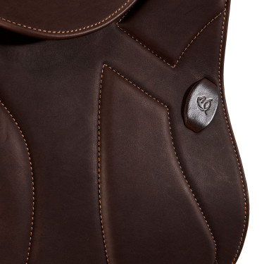 Sella da salto Guttuso con pannelli in lana Acavallo Marrone scuro