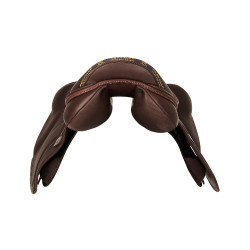 Sella da salto Guttuso con pannelli in lana Acavallo Marrone scuro