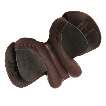 Sella da salto Guttuso con pannelli in lana Acavallo Marrone scuro