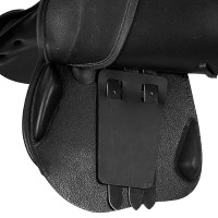 Sella da salto Roma con arcione in legno in cuoio martellato Acavallo Nero Sella da salto Roma con arcione in legno in cuoio martellato Acavallo Nero