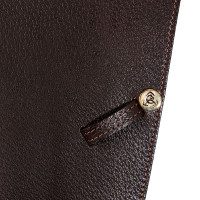 Sella da salto Roma con arcione in legno in cuoio martellato Acavallo Marrone scuro