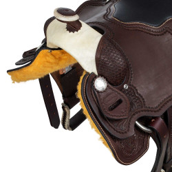 Sella da team roping Denver Marrone