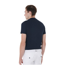 T-shirt in cotone da uomo Equestro taglio slim con stampa Jump Marina Blu marino T-shirt in cotone da uomo Equestro taglio slim con stampa Jump Marina Blu marino
