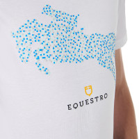 T-shirt in cotone da uomo Equestro taglio slim con stampa Jump Bianco T-shirt in cotone da uomo Equestro taglio slim con stampa Jump Bianco