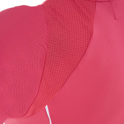 T-shirt tecnico da allenamento da donna taglio slim Equestro Caprifoglio Rosa