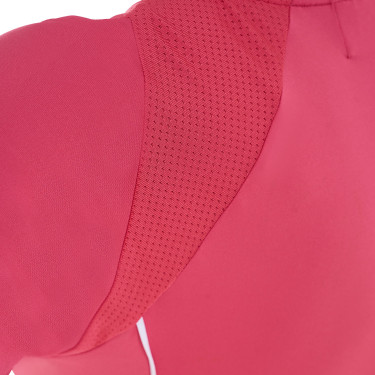 T-shirt tecnico da allenamento da donna taglio slim Equestro Caprifoglio Rosa