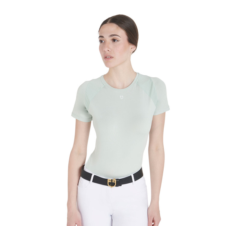 T-shirt tecnico da allenamento da donna taglio slim Equestro T-shirt tecnico da allenamento da donna taglio slim Equestro