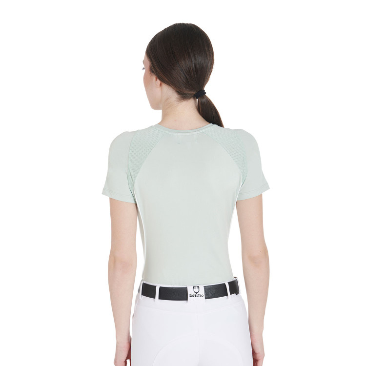 T-shirt tecnico da allenamento da donna taglio slim Equestro T-shirt tecnico da allenamento da donna taglio slim Equestro