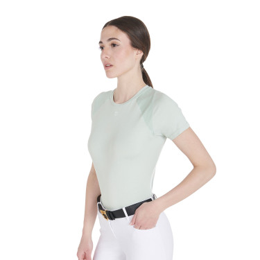 T-shirt tecnico da allenamento da donna taglio slim Equestro T-shirt tecnico da allenamento da donna taglio slim Equestro