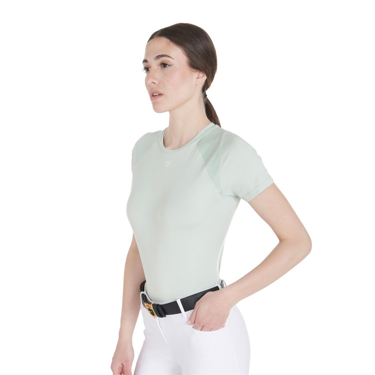T-shirt tecnico da allenamento da donna taglio slim Equestro T-shirt tecnico da allenamento da donna taglio slim Equestro