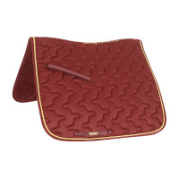 Sottosella da dressage Derby Bordeaux / oro / bordeaux