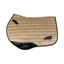 Tapis de selle de saut en satin Supreme Beige