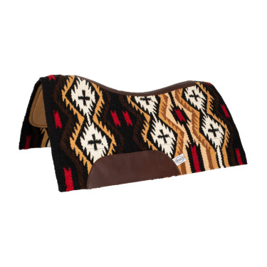 Sottosella in feltro di lana della Nuova Zelanda 34x36 cm Pool's Marrone / beige