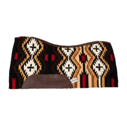 Sottosella in feltro di lana della Nuova Zelanda 34x36 cm Pool's Marrone / beige