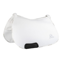 Tapis de selle JS CW-3DS louvre en forme intérieur en fausse laine Acavallo Blanc
