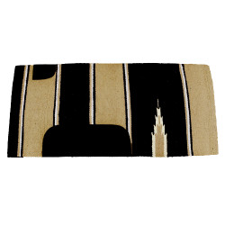 Tappeto Navajo con inserto in pelle Tappeto Navajo con inserto in pelle