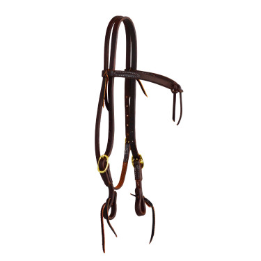 Capezzina con fascia a fiocco Futurity da 5/8" Platinum Pro