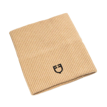 Scaldacollo in lana unisex Equestro Cammello