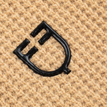 Scaldacollo in lana unisex Equestro Cammello