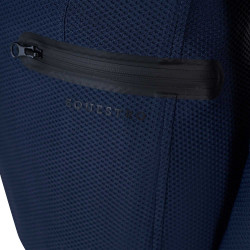 Giacca da concorso a tre bottoni da ragazza in mesh Equestro Marina Blu marino