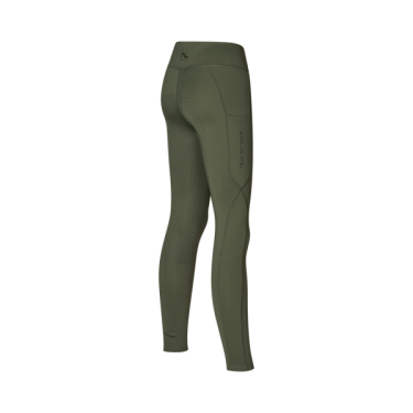 Leggings Kingsland KLVera da donna con fondello integrale Coleotteri verdi Verde