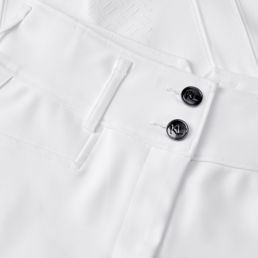 Pantaloni da donna a taglio dritto con fondello integrale Kingsland KLKira H-Shape Bianco Pantaloni da donna a taglio dritto con fondello integrale Kingsland KLKira H-Shape Bianco