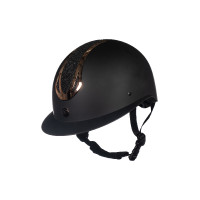 Casco HKM Illusion Nero / oro rosa