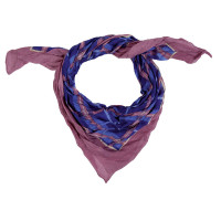 Foulard HKM Horseshoe 85 cm x 85 cm Blu scuro / bordeaux