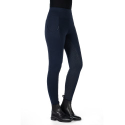 Leggings HKM Cosy II Style Vollbesatz 1/1 aus Silikon Blu scuro Leggings HKM Cosy II Style Vollbesatz 1/1 aus Silikon Blu scuro
