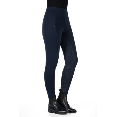 Leggings HKM Cosy II Style Vollbesatz 1/1 aus Silikon Blu scuro Leggings HKM Cosy II Style Vollbesatz 1/1 aus Silikon Blu scuro