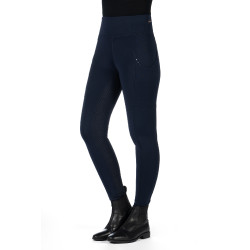 Leggings HKM Cosy II Style Vollbesatz 1/1 aus Silikon Blu scuro Leggings HKM Cosy II Style Vollbesatz 1/1 aus Silikon Blu scuro