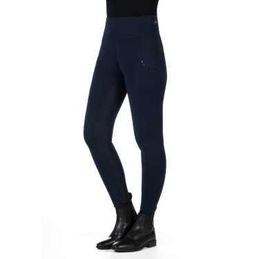 Leggings HKM Cosy II Style Vollbesatz 1/1 aus Silikon Blu scuro Leggings HKM Cosy II Style Vollbesatz 1/1 aus Silikon Blu scuro