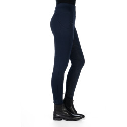 Leggings HKM Cosy II Style Vollbesatz 1/1 aus Silikon Blu scuro Leggings HKM Cosy II Style Vollbesatz 1/1 aus Silikon Blu scuro