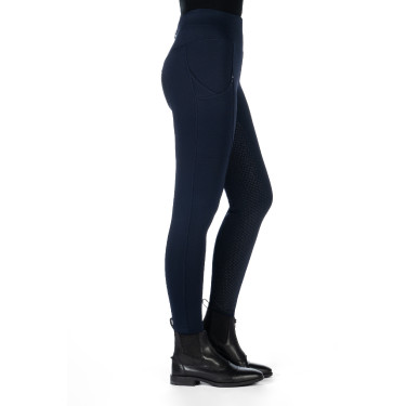 Leggings HKM Cosy II Style Vollbesatz 1/1 aus Silikon Blu scuro Leggings HKM Cosy II Style Vollbesatz 1/1 aus Silikon Blu scuro