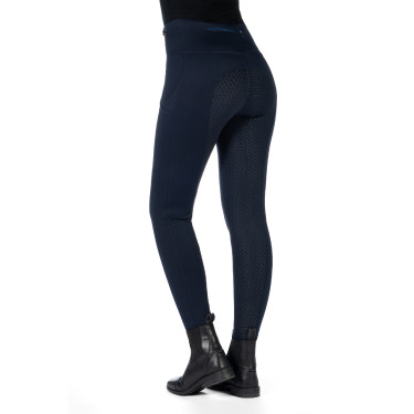 Leggings HKM Cosy II Style Vollbesatz 1/1 aus Silikon Blu scuro Leggings HKM Cosy II Style Vollbesatz 1/1 aus Silikon Blu scuro