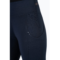 Leggings HKM Cosy II Style Vollbesatz 1/1 aus Silikon Blu scuro Leggings HKM Cosy II Style Vollbesatz 1/1 aus Silikon Blu scuro