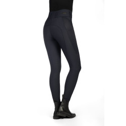 Leggings HKM Jil a vita alta con inserti in silicone Nero