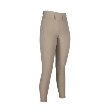 Leggings HKM Jil a vita alta con inserti in silicone Beige