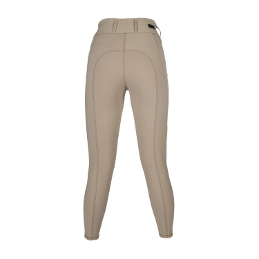 Leggings HKM Jil a vita alta con inserti in silicone Beige